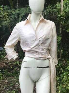 Vintage Marisa Bararelli silk  blouse with sash